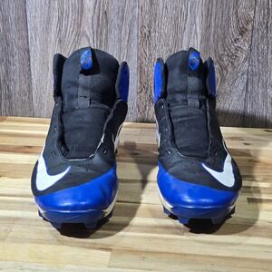 Nike Huarache Men US 11.5 Football Baseball Cleats Black Blue‎ Yellow